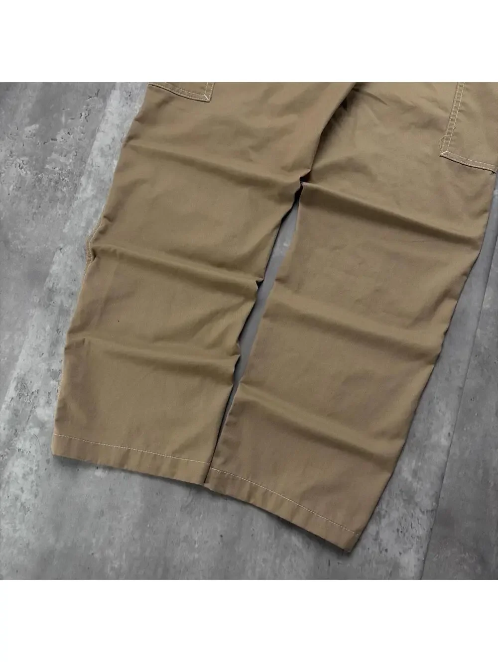 Y2K Beige True Religion Grunge Baggy Cargo Skater Pants